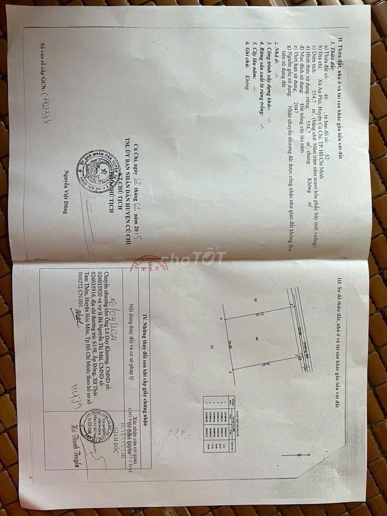 chính chủ cần bán đất nền củ chi